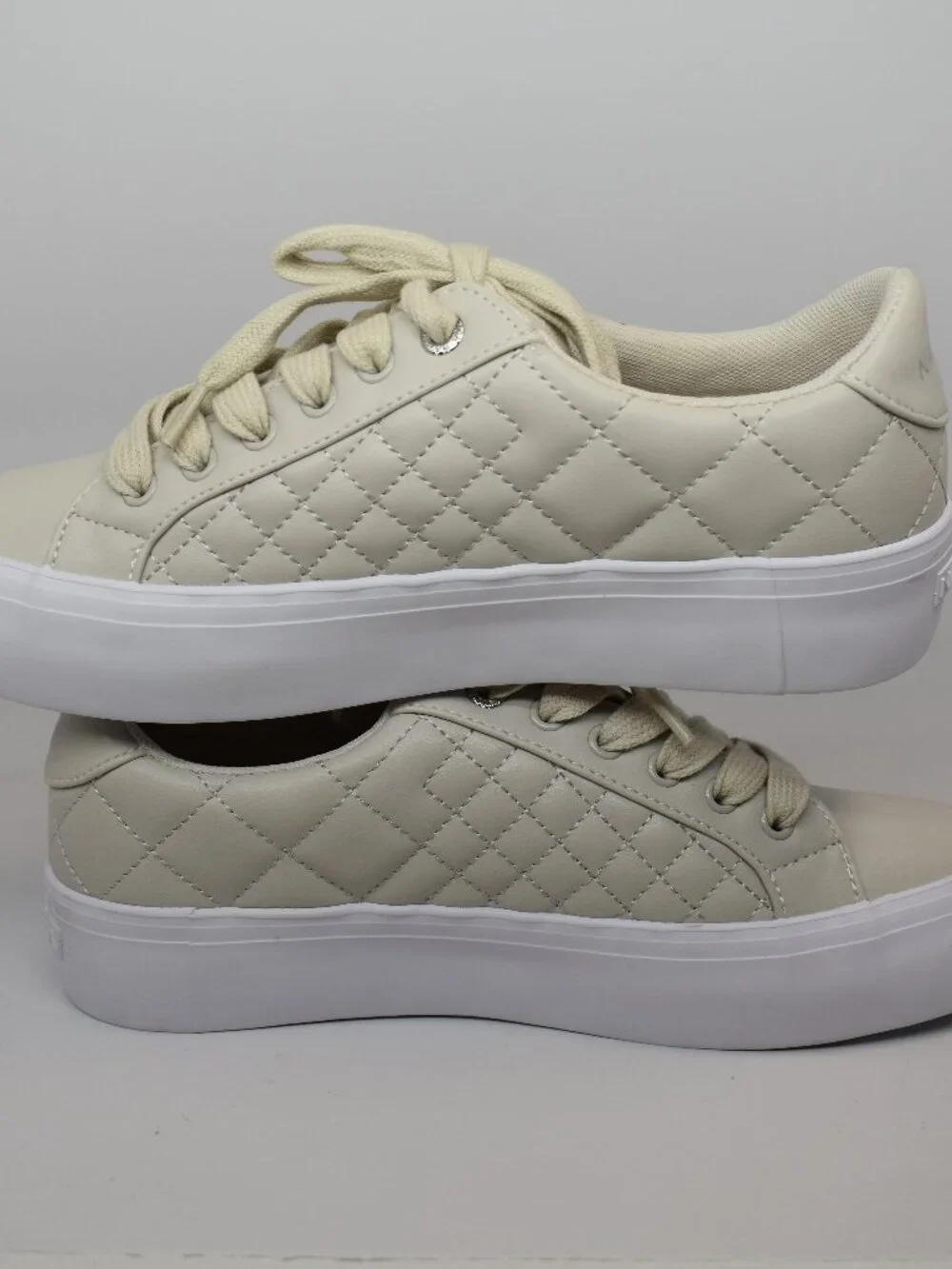 Nautica Lace-Up Platform Nachez Sneakers In Bone Women's Size 6 NEW MSRP $50